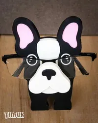 French Bulldog Gözlük Tutacağı - Küçük görsel 2