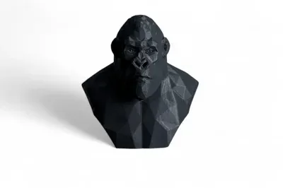 Geometric Gorilla Sculpture