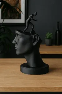 Inner Struggle Sculpture - Küçük görsel 2