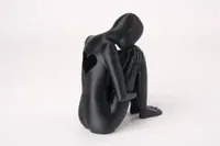 Minimalist Black Sculpture - Küçük görsel 2