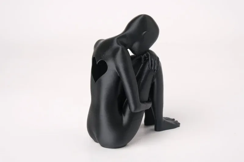 Minimalist Black Sculpture - 1