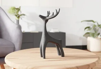 Minimalist Deer Sculpture - 1