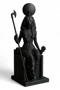 Seated Sekhmet Statue - Küçük görsel 1