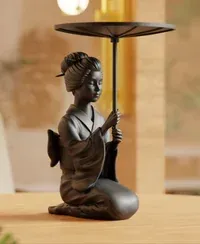 Silent Geisha Sculpture - Küçük görsel 2